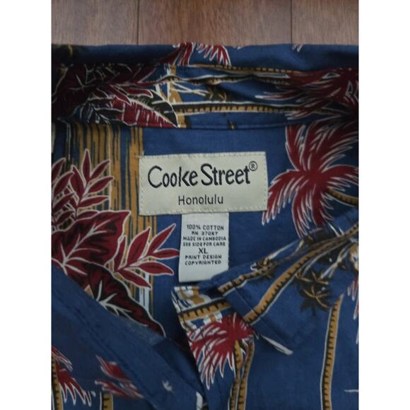 New Cooke Street Honolulu Men's Short Sleeve Button Up Shirt, Size Xl - Picture 3 of 6